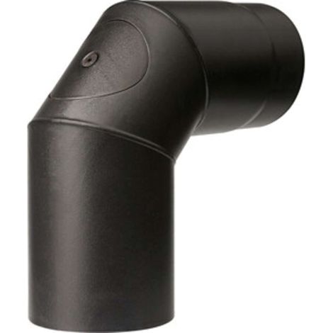 CURVA PORCELLANATA 90 C/ISPEZ D 12CM NERO OPACO TOP