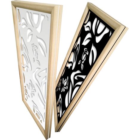 ADENIUM - Moduli Decorativi in Legno e PVC - Misura: 47x94 cm - Colore: bianco (1/4)