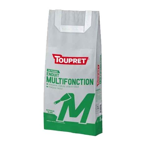 Enduit Intérieur En Poudre Basique Et Chantiers 5kg - Toupret