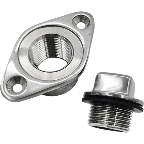 Bouchon de vidange en acier inoxydable 316, forme diamant, pour bateau ou yacht, bouchon de poupe, accessoires de quincaillerie marine, bouchon de 25 mm (1 pouce), tête en forme de diamant, bouchon de (1/3)