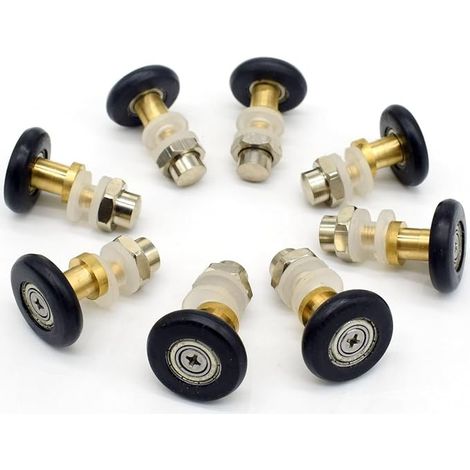 Set mit 8 Teilrollen für Duschabtrennungen – 25 mm Durchmesser (1/5)