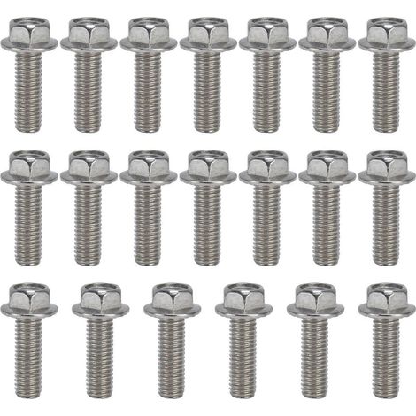 20 vis M10x1,5 à tête hexagonale à bride en acier inoxydable A2-70 avec joint DIN6921M10x30 (1/5)