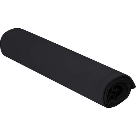 Serviettes de sport 2 pcs Noir 100 x 50 cm