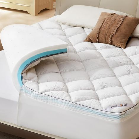 Comfort Gel Memory Foam Mattress Topper 160 x 200 cm (1/5)