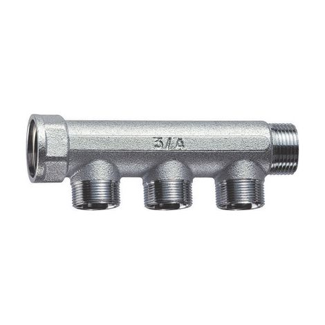 COLLETTORE CROMATO A 3 DERIVAZIONI (FAR)- M.F. 3/4- FAR- pezzi 1