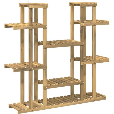 Soporte de plantas Blanco 123 x 25 x 114,5 cm vidaXL