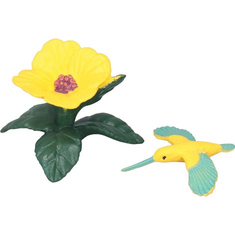 Ensemble de 10 figurines d'oiseaux miniatures, décorations réalistes et colorées en plastique