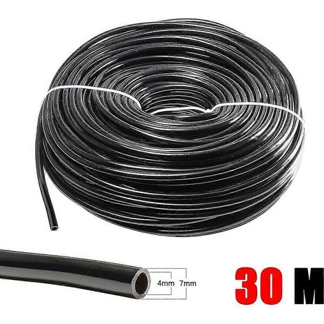 Tuyau d'irrigation de jardin 4/7 mm en PVC, micro-tuyau d'irrigation, système d'arrosage goutte à goutte 1/4' (1/5)