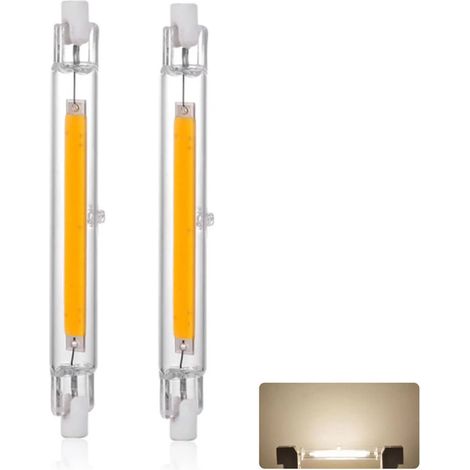 Ampoule LED R7S 118mm 30W Dimmable, Blanc Naturel 4000K, 3000LM, Linéaire Ampoule Remplacer Halogène J118 300W, Éclairage à 360 Degrés, 2 Pièces (1/5)