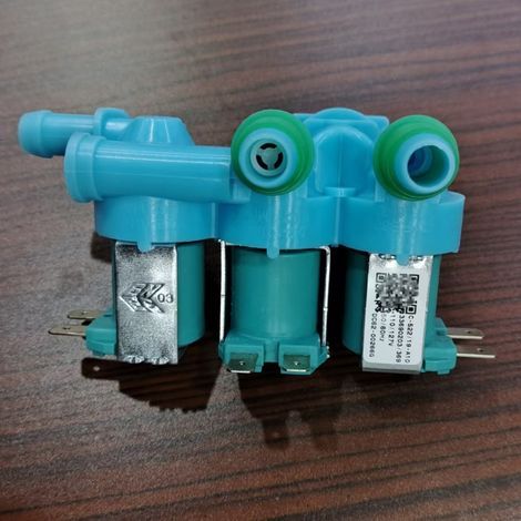 Wassereinlass-Magnetventil für vollautomatische Waschmaschine DC62-00266G, Wasserfüll-Magnetventil 110V/127V, ein Einlass und drei Auslässe.
