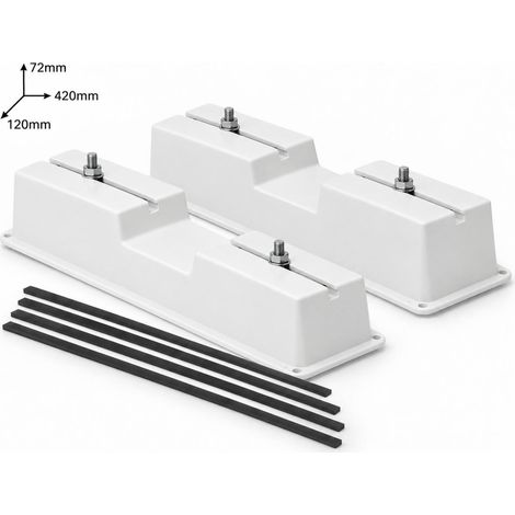 EcoPrice Base Pavimento Plastica UE Clima 420x72x120mm 320Kg (1/2)
