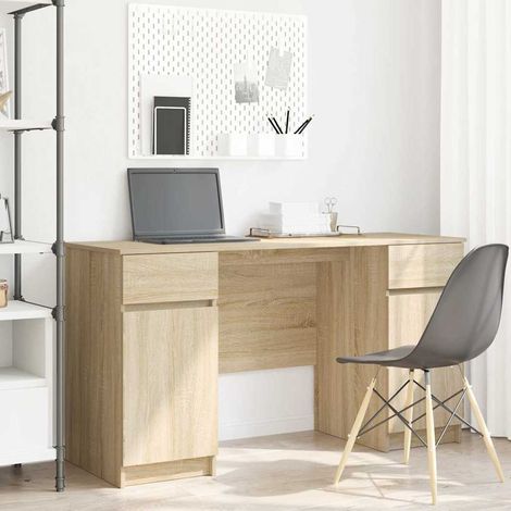Schreibtisch Sonoma-Eiche 140 x 49 x 76 cm Holzwerkstoff