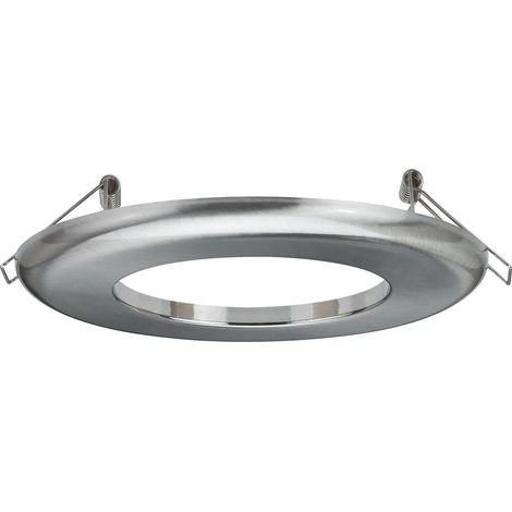 Paulmann 92506 Adattatore per lampade da incasso Ø 130 mm Converter ferro spazzolato anello adattatore metallo diametro di installazione da 75-120 mm a 68-70 mm pezzo intermedio (1/4)