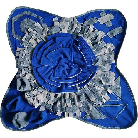 Grand tapis de dressage bleu Sniffer pour chiens et animaux de compagnie - Tapis de décompression antidérapant (1/5)