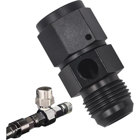 Raccords d'adaptateur de tuyau de pression – Adaptateur régulateur de pression d'huile – avec régulateur de port de compteur 1/8NPT 4/6/8/10/12AN filetages pour une meilleure régulation de l'huile (1/5)