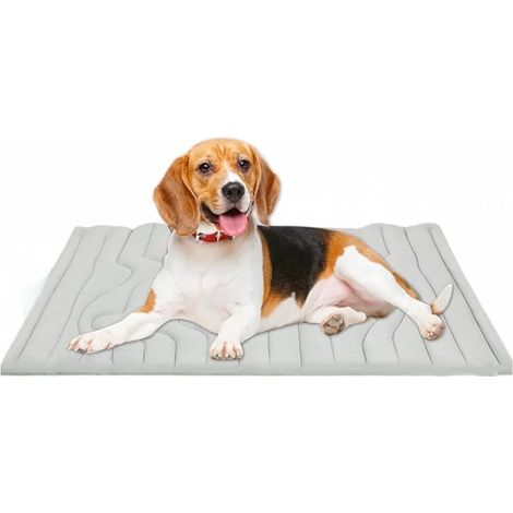 Kühlmatte für Hunde und Katzen – Grau – Geeignet für Tiere unter 8 kg – Waschbar – Für Gartenbeet, Haus und Auto (1/3)