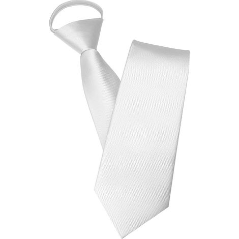 Herrenkrawatte, 1-teilig, Polyester in Seidenoptik, elastischer Schnellverschluss, für Büro, Hochzeit, Reisen, 54 x 8 cm, Schwarz (1/5)