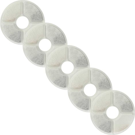 vhbw 5x Filter compatible with isYoung Drinking Fountain for Cats, Dogs - Filter Element