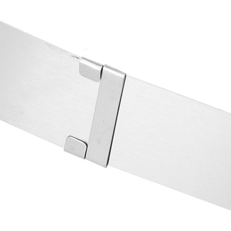 Cercle à mousse carré rétractable en acier inoxydable, moule à biscuits et gâteaux, outils de cuisine et de pâtisserie DIY, L 1628cm (1/5)