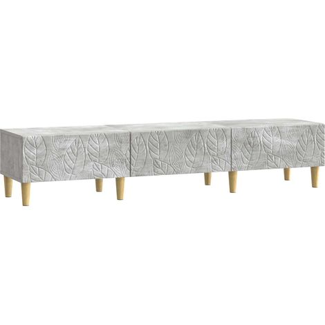 Mueble de TV 147 x 34,5 x 30 cm Gris Hormigón vidaXL