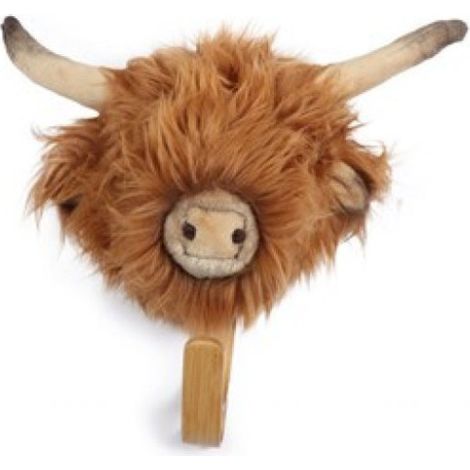 Porte Manteau Peluche tête de vache écossaise (1/2)
