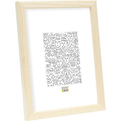 Cadre Photo Bois Fin Naturel 32 x 23 x 1,85 cm (1/5)