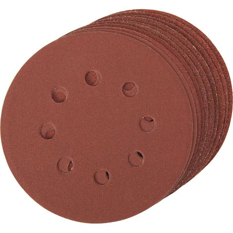 10 x Klettschleifscheiben gelocht 125 mm 4 x K60 + je 2 x K80 K120 K240
