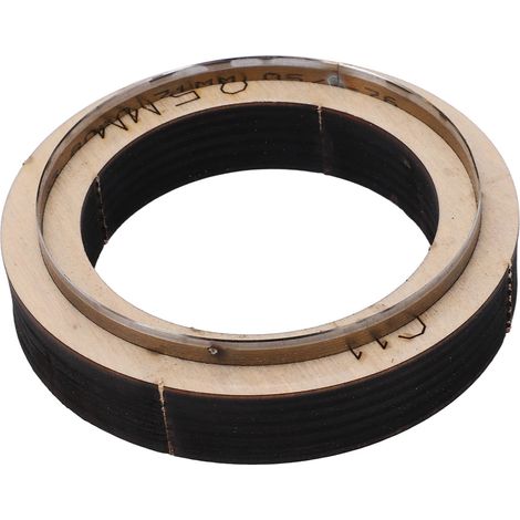 Moule de découpe en cuir fait main C11 - Moule de découpe artisanal, moule de découpe pour pendentif carte d'accès, moule de découpe pour carte d'accès (1/5)