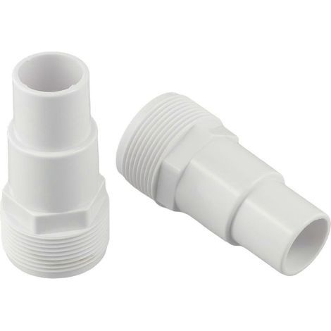Raccord de tuyau de pompe de filtration de piscine en PVC de 1 1/4 pouce et 1 1/2 pouce pour systèmes de piscines hors sol, durable et compatible (1/5)