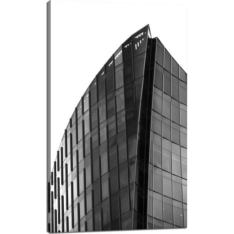 Lienzo impreso con la imagen de un rascacielos arquitectónico, 60x100 cm.
