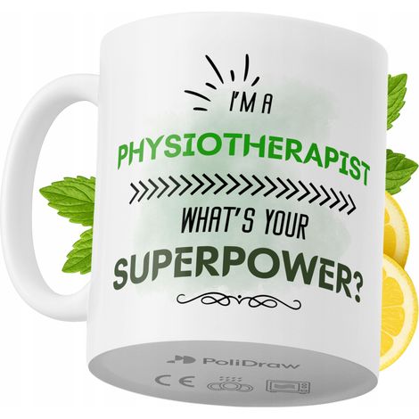 Taza de café/té divertida y humorística para fisioterapeutas. Taza con diseño gráfico y texto gracioso para cumpleaños, santos y días festivos. Taza premium para ocasiones especiales en casa, la ofici (1/5)