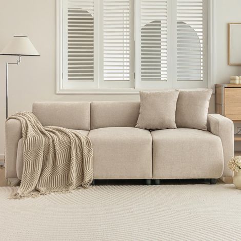 Canapé standard, design moderne, meuble rembourré, canapé, canapé trois places, canapé de salon, canapé avec coussins décoratifs (1/5)