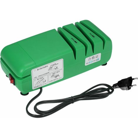 Aiguiseur De Couteaux Electrique Professionnel Pour Couteaux Denteles Droits Et Cisailles De Cuisine Avec Roue D'Affutage Diamantee A 3 Etages Pour Des Bords Tranchants Et Durables - Sans Acce (1/5)
