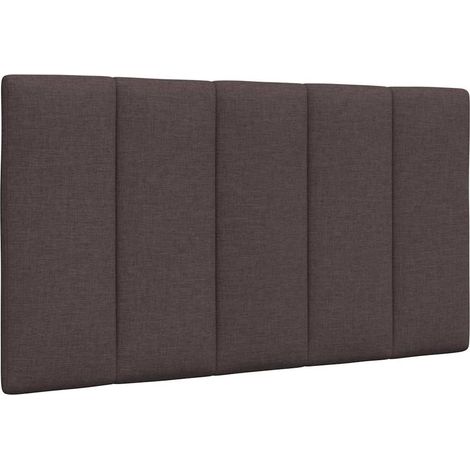 Kopfteil-Kissen "Hanko" Dunkelbraun 90 cm Stoff