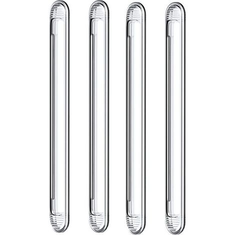 Bardusch-Pare chocs en silicone transparent pour porte d'armoire, porte de voiture, tiroir, porte de douche, couvercle de toilette (4 longs) (1/5)