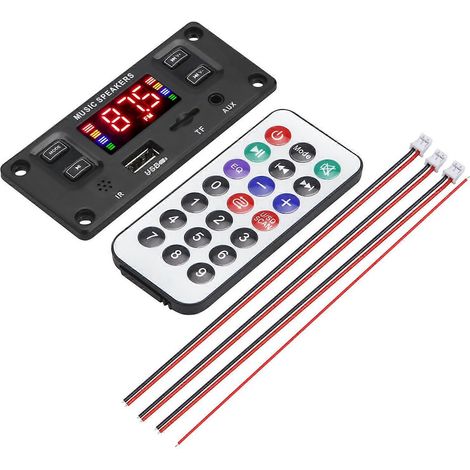 Bluetooth-Audiodecoderkarte kompatibel mit MP3/WMA/FLAC - Integrierte Miniaturfernbedienung