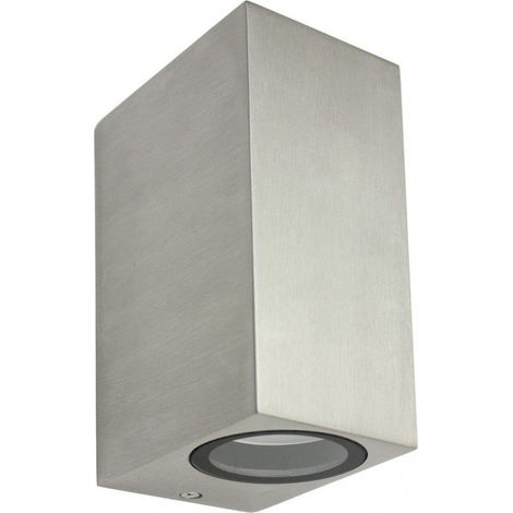 Applique esterna 2xGU10 alluminio spazzolato IP44 SU-MA (1/4)