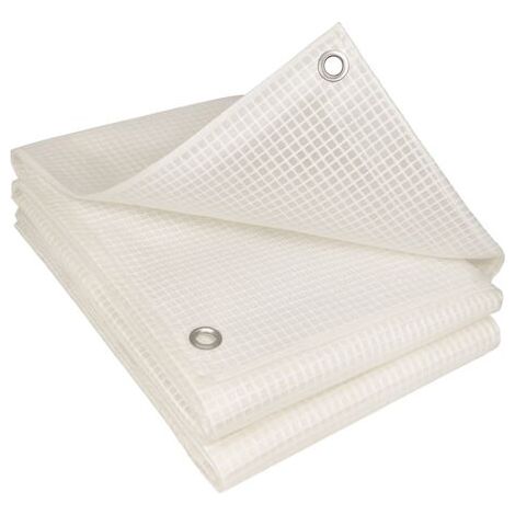Zuschneidbare Schutzplane – 160 g/m² – Verstärktes Polyethylen – Reißfest – 4 x 10 m – Transparent
