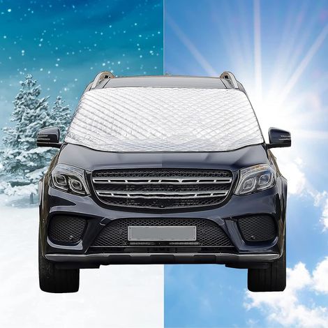 Car Windshield Cover Foldable Frost Snow Ice Sun UV Dust Water Protection for Cars All Weather Car Sun Shade (1/5)