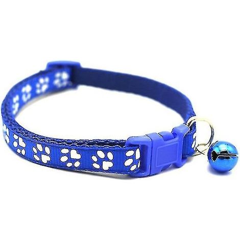 Collier anti-puces ajustable pour chiens, chats et lapins - Protection et sécurité optimales - Bleu (1/5)