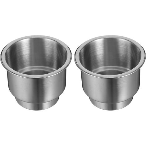 Steel Car Cup Holder 2 Pieces Adjustable Spill Resistant Cup (1/3)