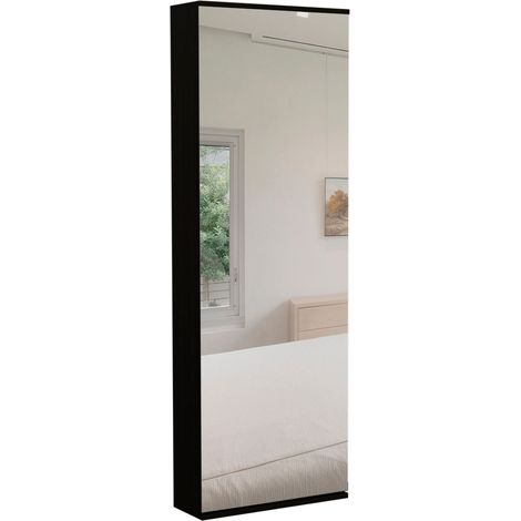 Scarpiera a muro Leto con specchio, stile moderno e spazioso (1/4)