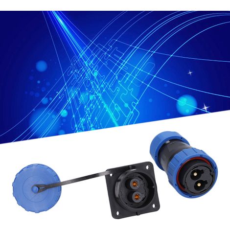 Connecteur aviation LP28 carré à quatre trous sans soudure, 45 A, étanche IP68, multiconducteur, mâle et femelle, 250 V, 45 A, 2 conducteurs. (1/5)