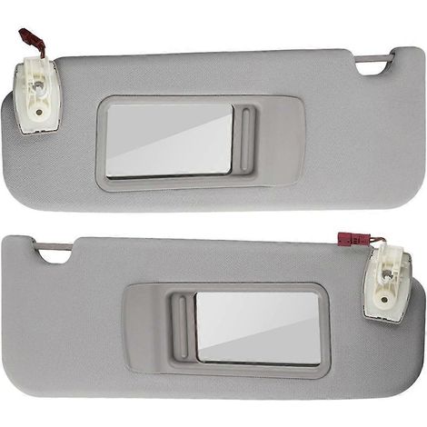 Pare-soleil intérieurs gauche et droit compatibles avec BMW Série 5 F10 F11 F18 (2011-2015), gris, références 51167248855 et 51167248856 (1/5)