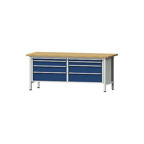 Banco de trabajo con cajones XL/XXL  bastidor modular  anchura