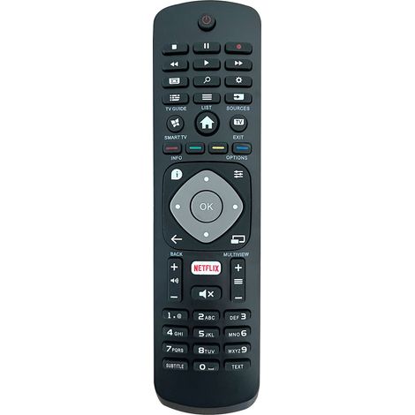 élécommande et émetteur Nouvelle pour motorisations mural télécommande TV Philips de remplacement pour tous les téléviseurs intelligents Philips-5pcs (1/5)