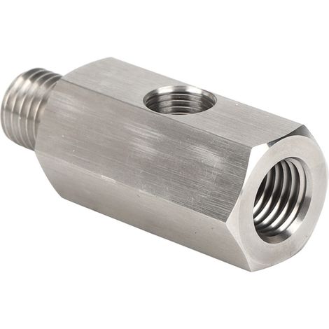 M12x1,5 1/8 NPT Turbo-Öldrucksensor-T-Stück-Adapter Edelstahl Autozubehör (1/5)