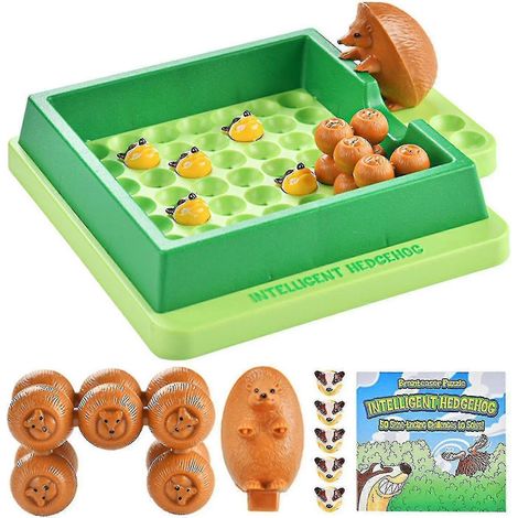 Jeu de puzzle hérisson à retourner, jeu de société éducatif pour enfants, ensemble de jouets interactifs (1/5)