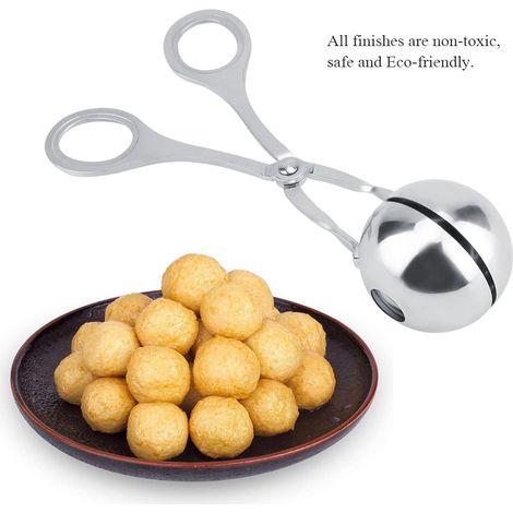 Pince à boulettes de viande en acier inoxydable avec protège-mains (1/5)