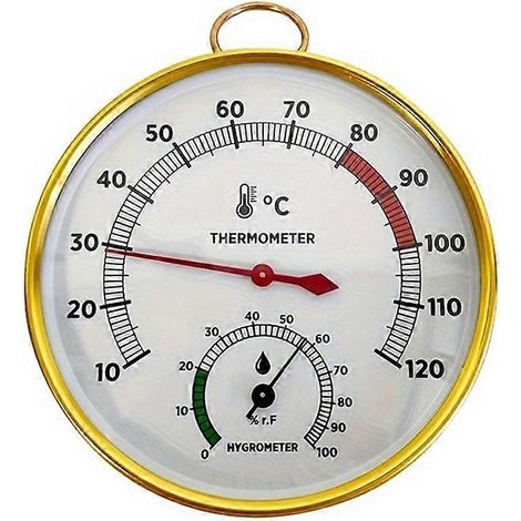 Thermomètre et hygromètre pour sauna, compatible avec les saunas à vapeur, les spas à domicile et une utilisation en intérieur. (1/5)